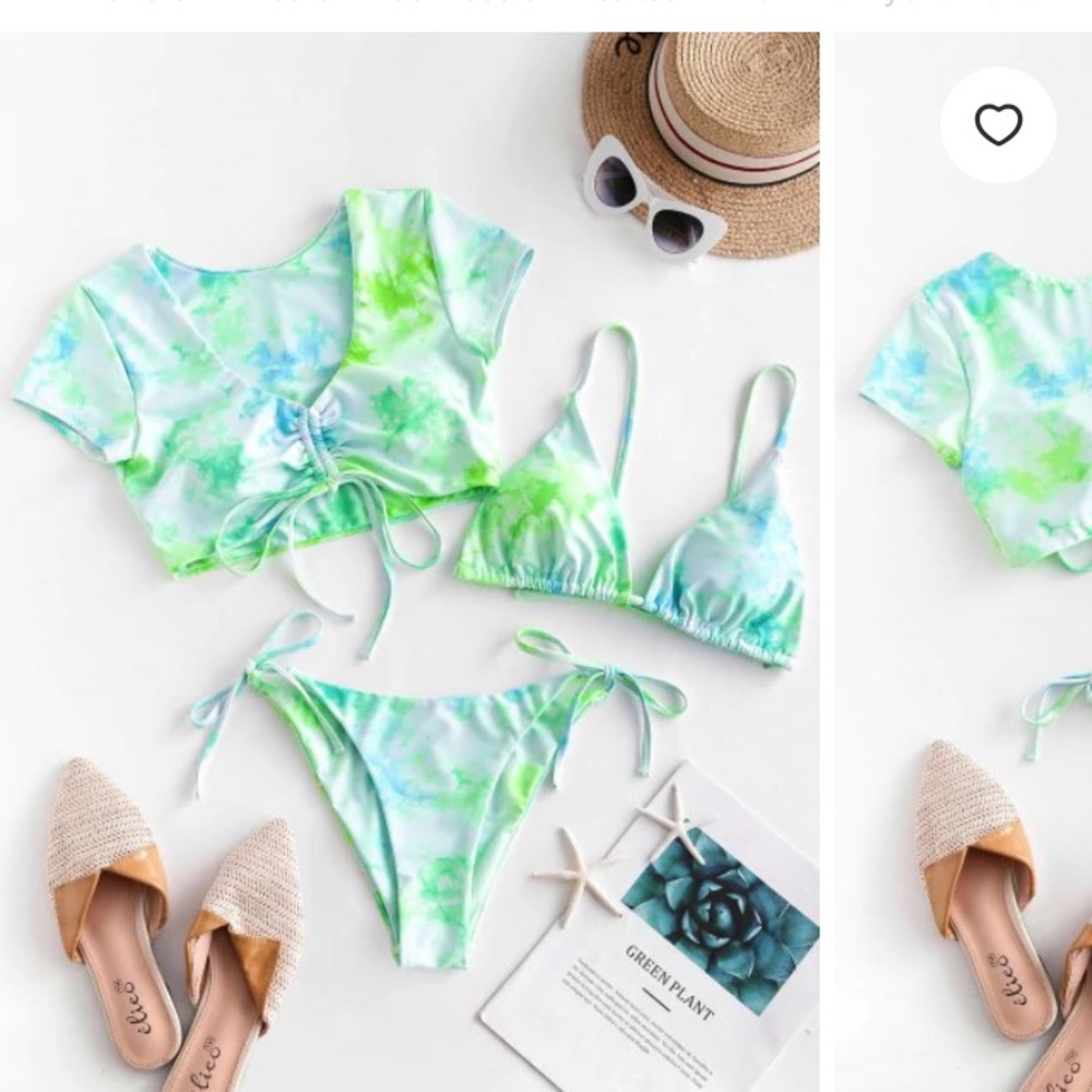 Tie dye bikini 3 piece